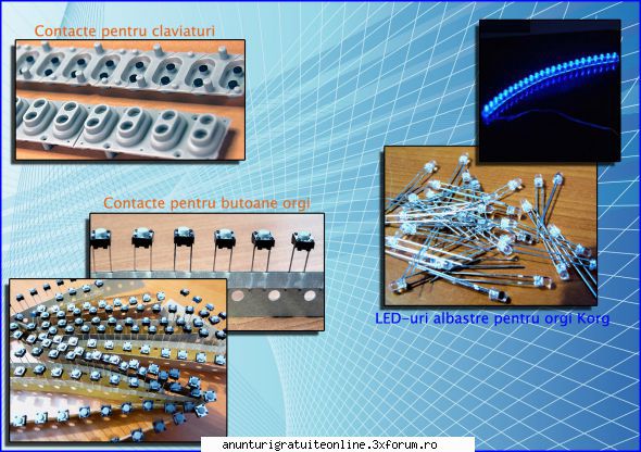 Componente si piese deschimb pentru Korg, Yamaha, Roland. - Contacte tactile (push) cu doi pini - Muzica