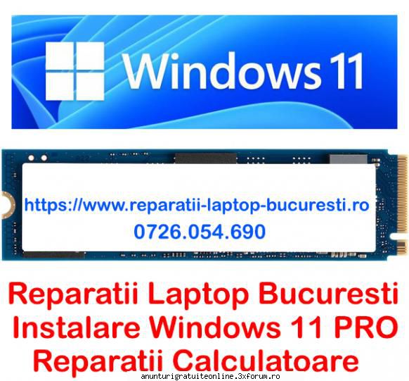 Reparatii laptop Bucuresti Instalare Windows - Service laptopuri Bucuresti la domiciliul - Prestari servicii